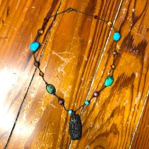 Fun Chunky Boho Colorful Necklace